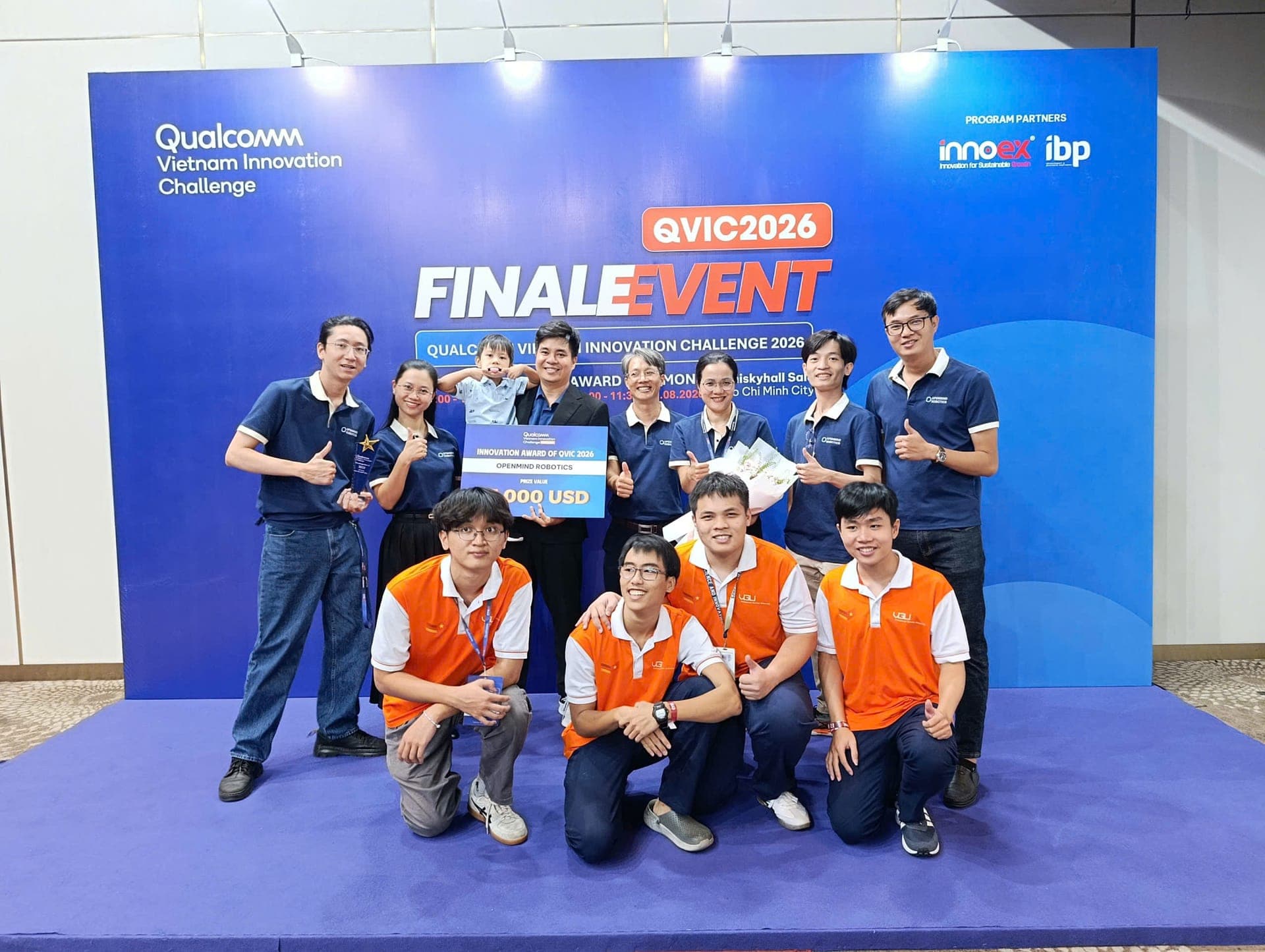 OpenMind Robotics Wins Innovation Award at Qualcomm Vietnam Innovation Challenge (QVIC) 2026: Photo 1